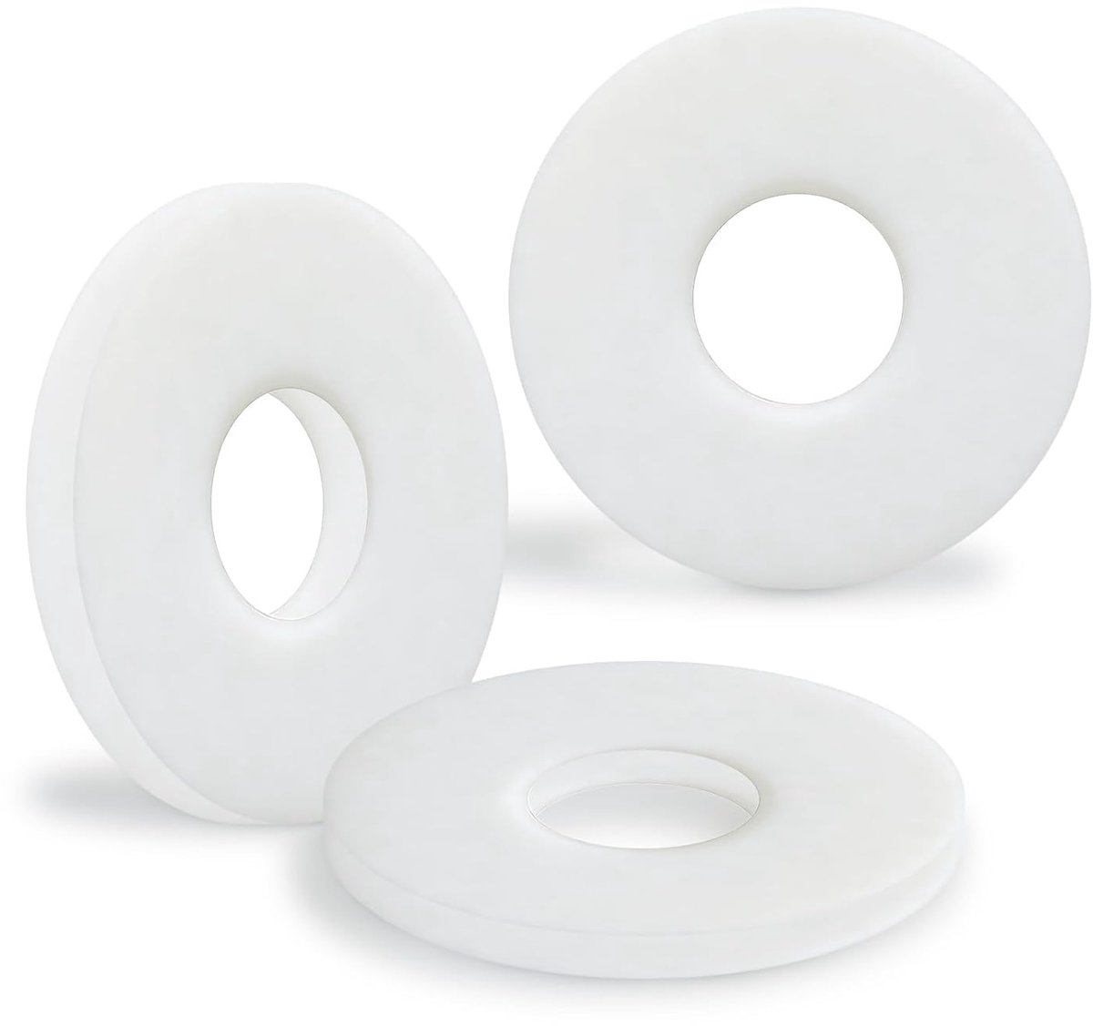 120 stuks Kunststof Sluitringen Wit M4 x 12 mm Nylon DIN 9021 Rond Carrosseriescheiven Bijsluitringen Gebruikt Voor Kraan Douchekop
