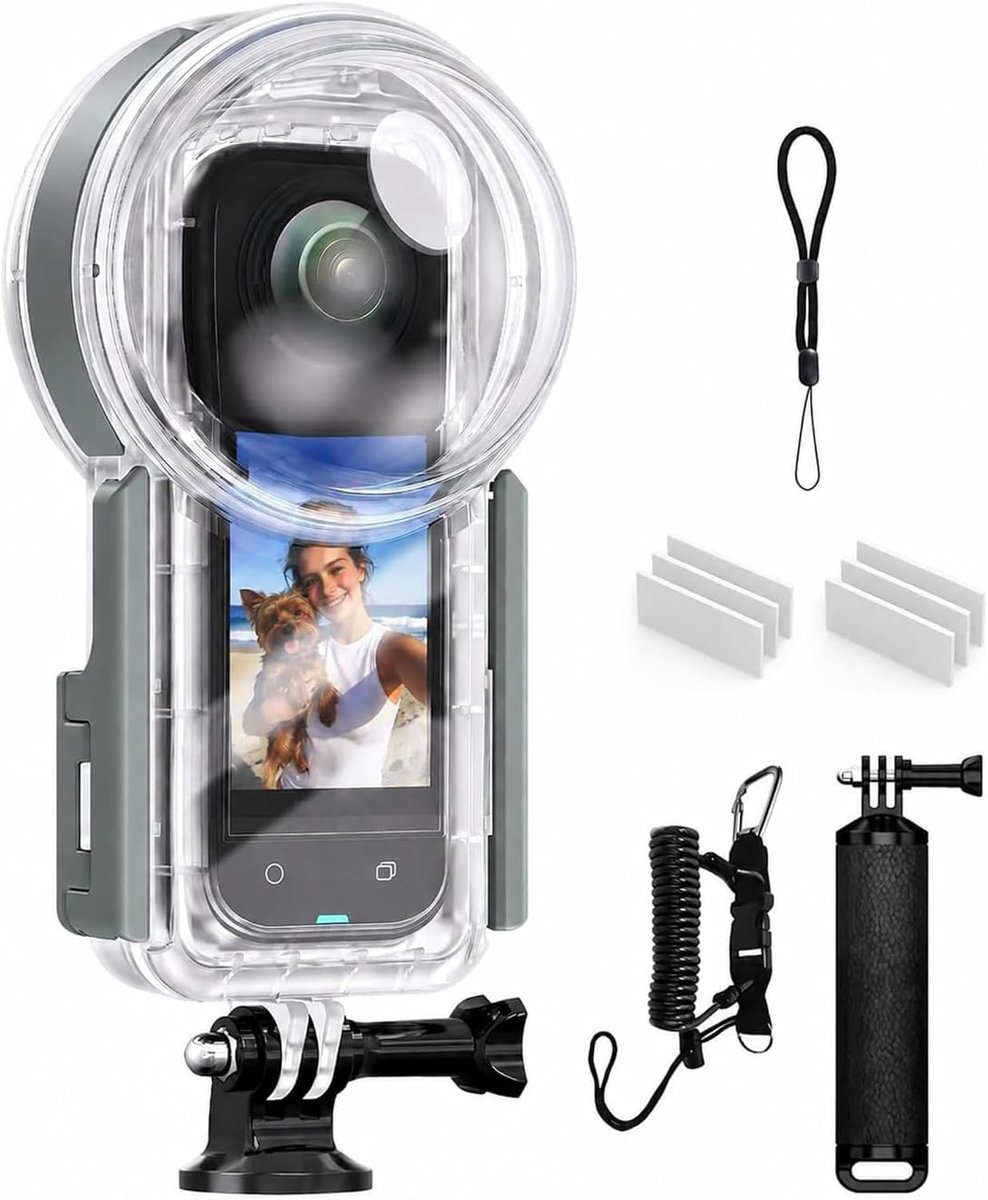 Waterproof Case Compatible For Insta360 X5, Underwater Housing Kit - ShopVlot
