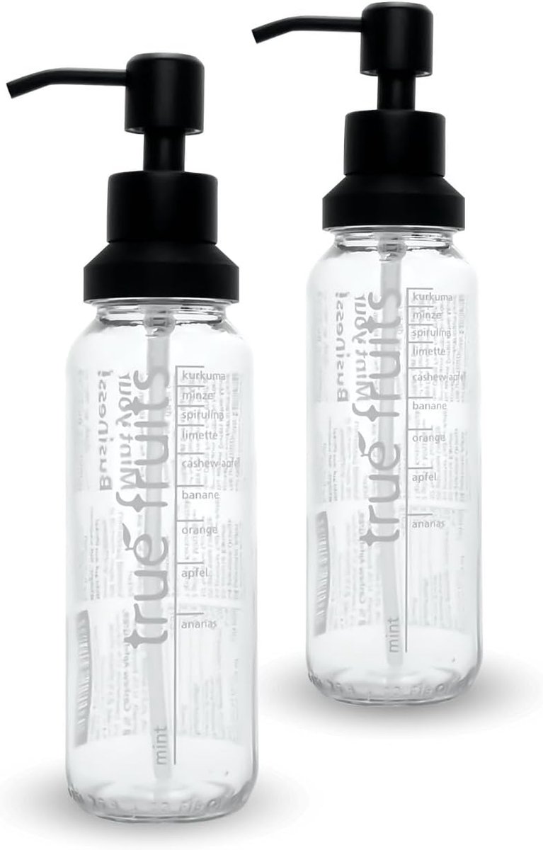 Zeepdispenser set 250 ml - zwart roestvrij staal - stijlvol upcyclen - praktische toevoeging - ShopVlot