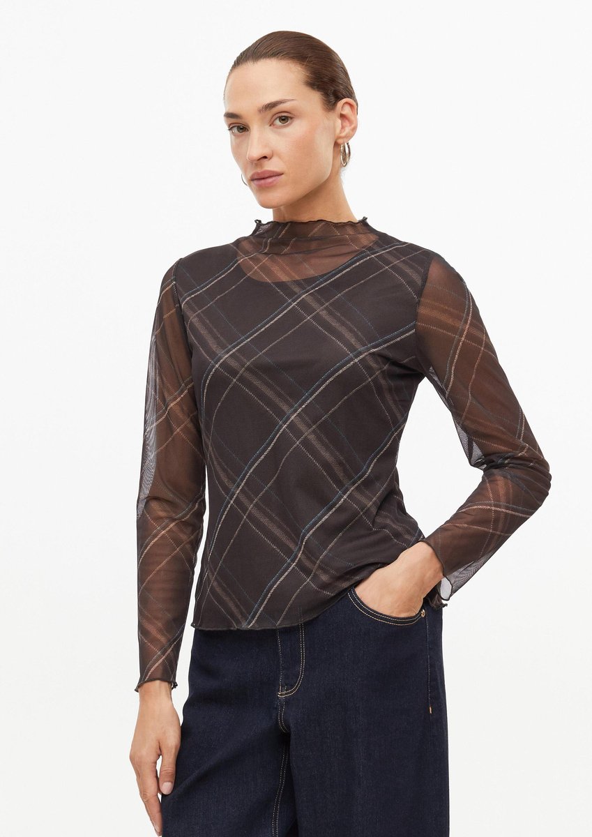 s.Oliver BLACK LABEL - Dames t-shirt - Maat M - Vrouwen - Bruin - voering