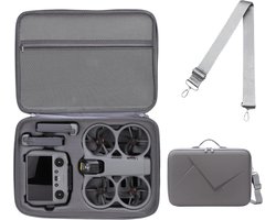 Drone-tas voor DJI Avata 360 Fly More Combo-RC2, hardcase schoudertas voor RC2-afstandsbediening, batterijen en accessoires (grijs)
