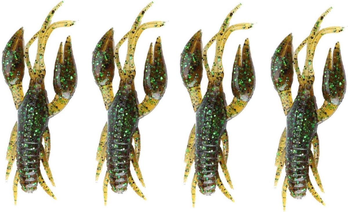 Levensechte Rivierkreeft Snel Zinkende Lokken Vissen Rivierkreeft Voor Karpervissen Voor Het Gebruiken in een Texas Rig (Zonnen groen , 1 #)
