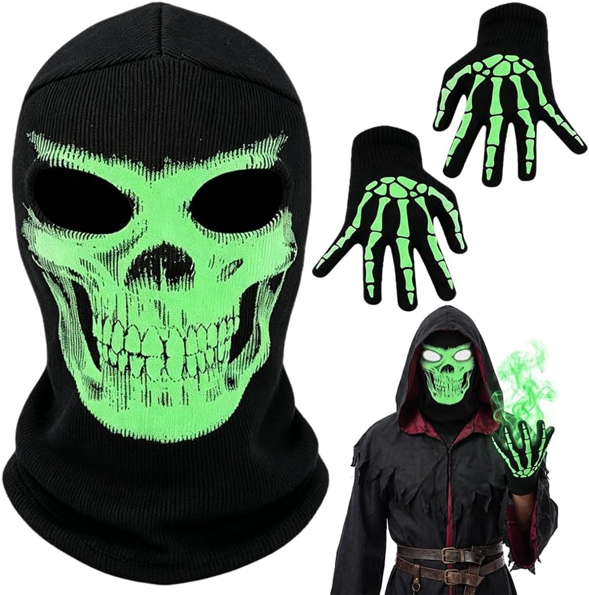 Skull Full Face masker, bivakmuts doodshoofd