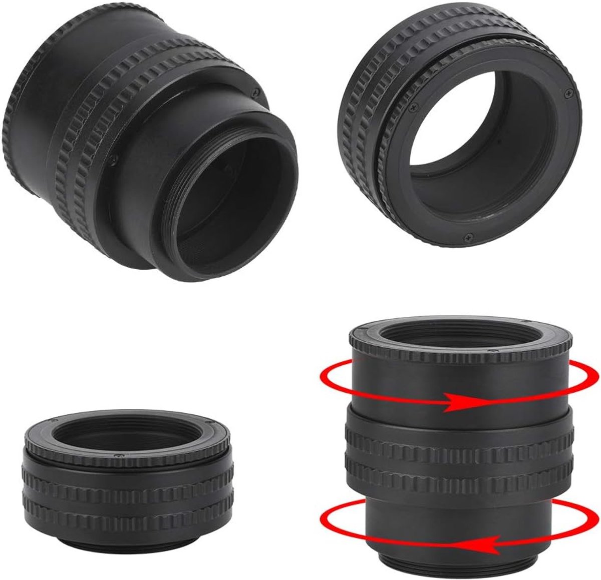 Lensadapter, M42 naar M42 instelbare scherpstelling voor focusring toevoegen voor vervanging van apparatuur