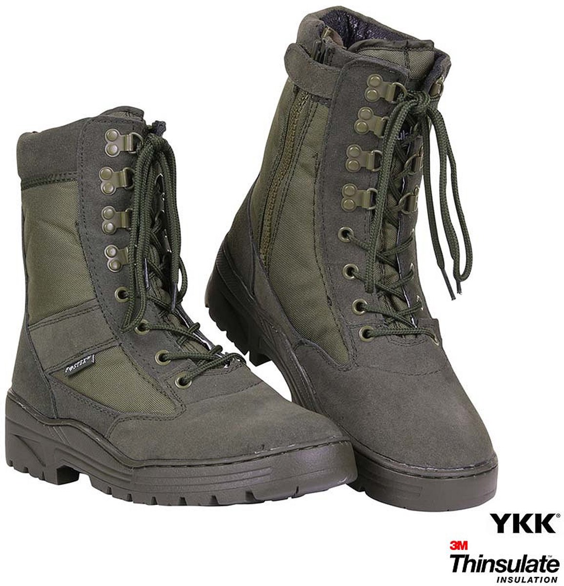 Sniper boots with YKK zipper
