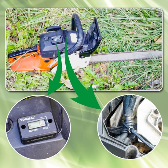 Digitale inductieve urenteller - waterdicht IP68 - voor ZTR/rijdende grasmaaier, tractor, boot - ShopVlot — afbeelding 3