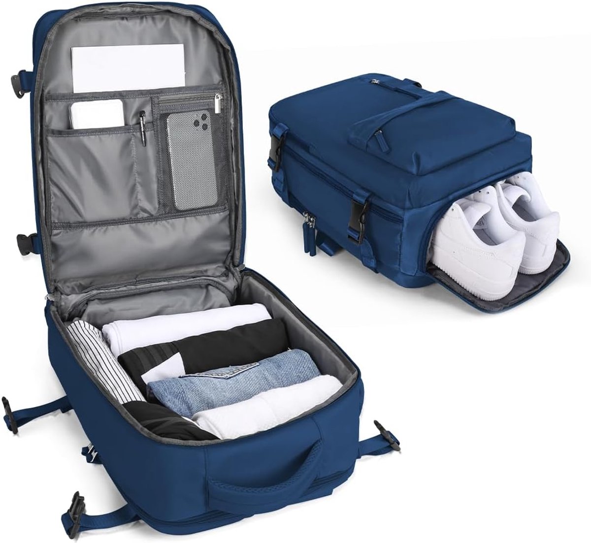 BJLFS Reisrugzak Handbagage 40x30x20 Ryanair Wizzair Vacuüm Rugzak met Pomp Rugzak Dames Klein Rugzakken Heren - ShopVlot