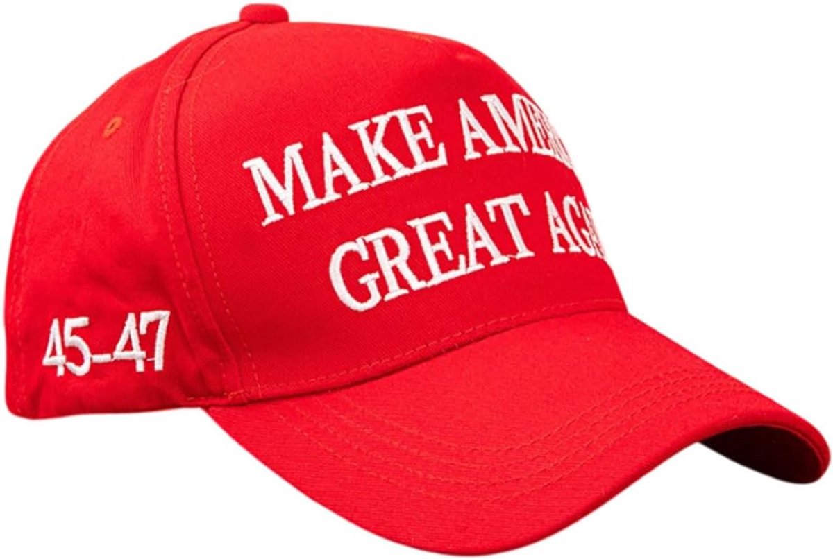Trump 2024 Maga Hat Make America Great Again Donald Trump Slogan with USA Flag Cap - A - ShopVlot
