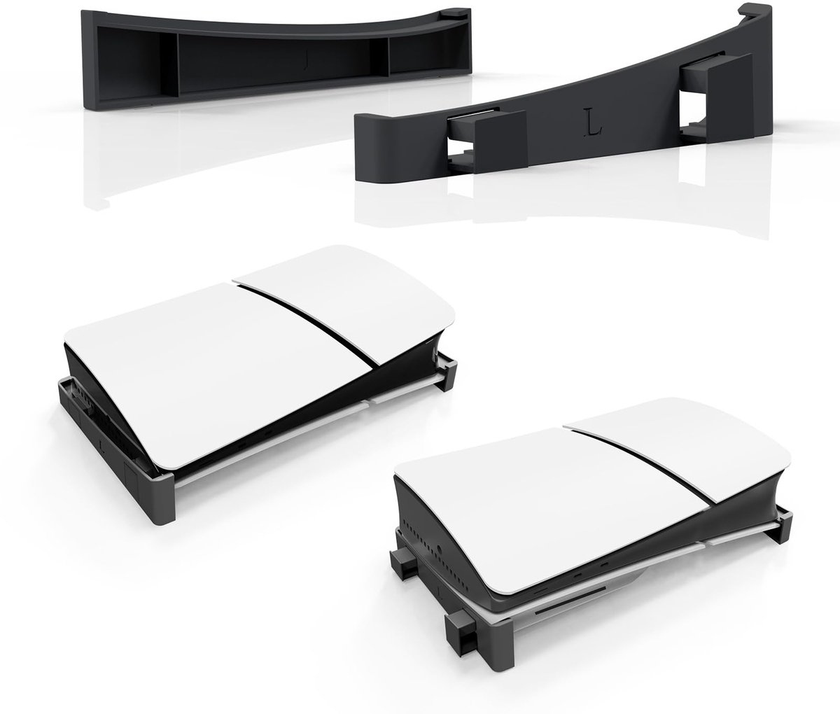Horizontale standaard, compatibel met Slim Console, anti-slip basisstandaard voor PS 5 Slim Disc & Digital Editions - ShopVlot