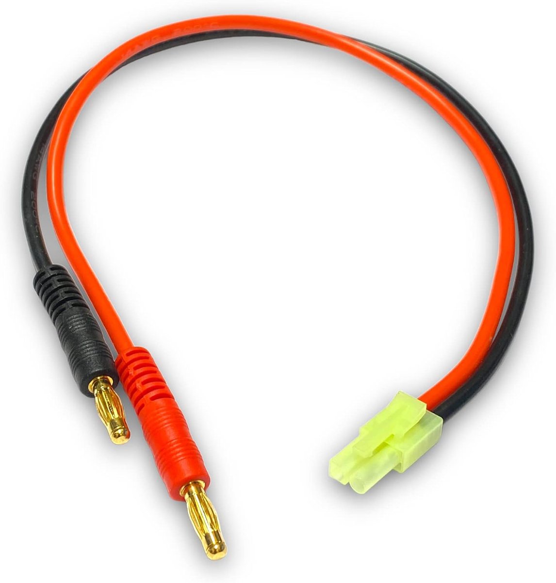 Premium Lipo battery charger with Mini Tamiya compatible Japan 1 cm connector plug 30 cm 14AWG 2.5 mm² cable - ShopVlot