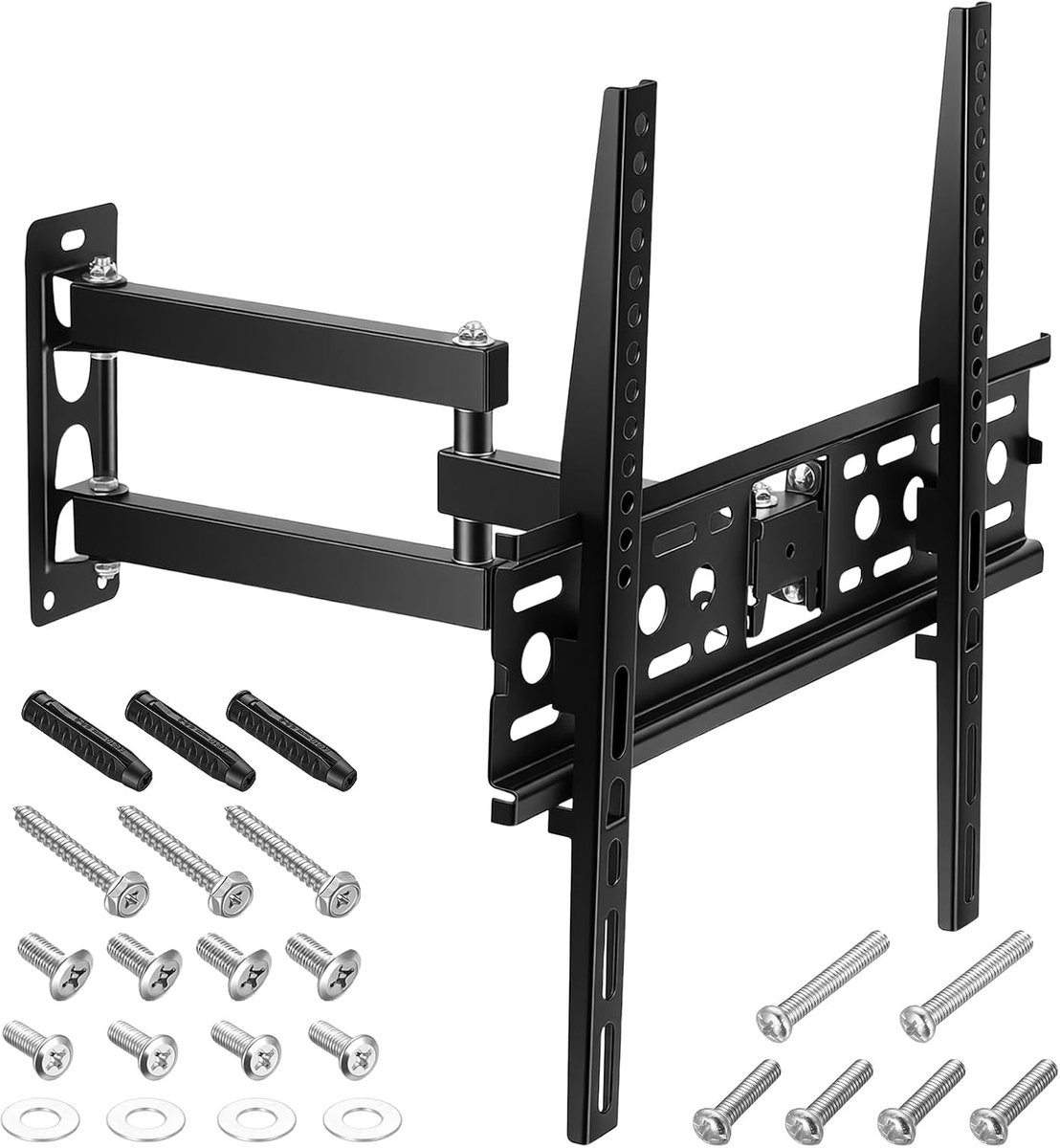 SnelShoppen - Draaibare TV-Muurbeugel Voor 26-55 Inch LED, LCD, OLED TV's, Wandmontage, VESA Max. 400x400mm, Sterk Koudgewalst Staal, Ideaal Voor Woon