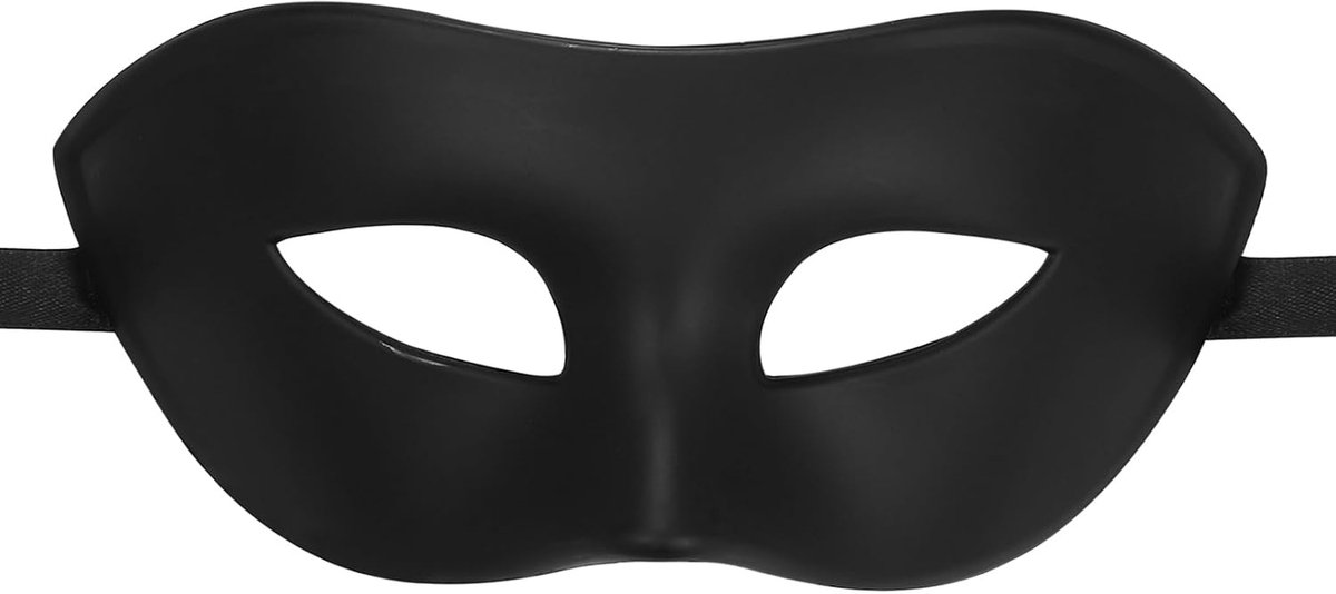 Venetiaans masker mannen - retro zwart half gezicht - cosplay en carnaval - perfecte aanvulling voor je kostuum - ShopVlot