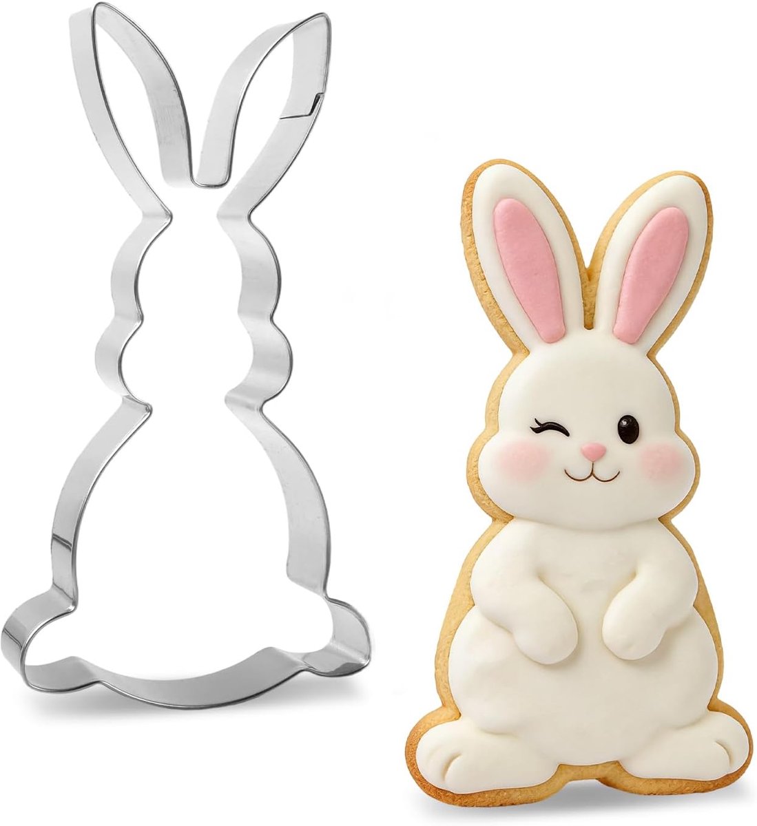 Koekuitsteekvorm Pasen - Grote Haring 12 x 6 cm - RVS - Perfect voor feestelijke koeken - ShopVlot