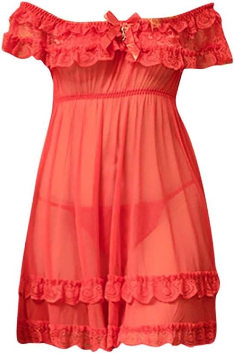 Sexy dames erotische lingerie Sexy kanten pyjama's voor dameskleding Plus-maat