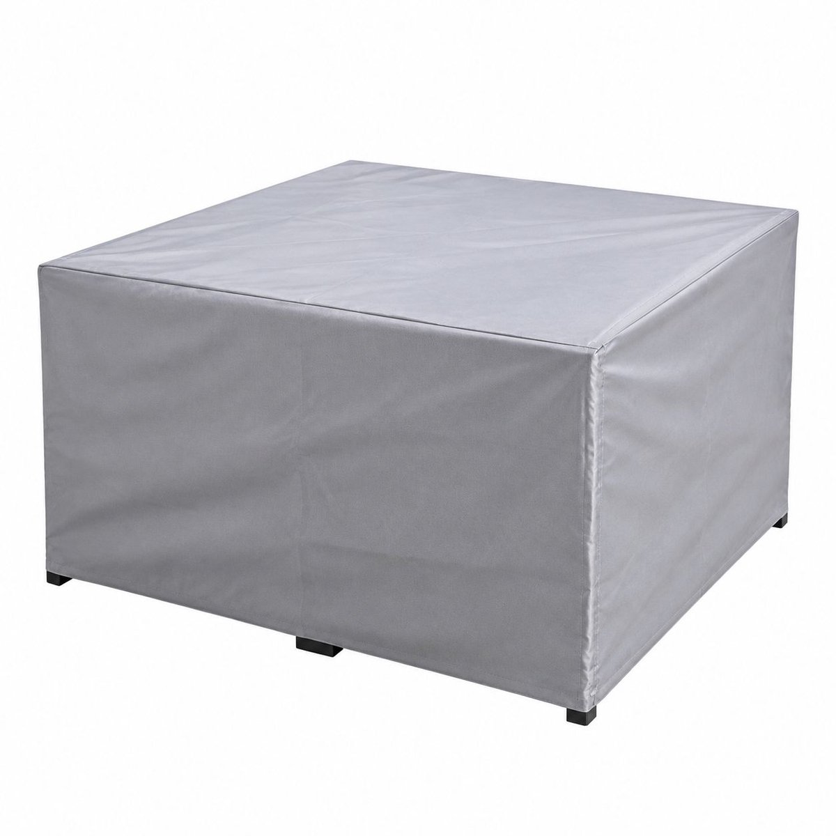 VHV Tuinmeubelhoes - Waterdicht - 140 x 70 cm - Zilver - Rechthoekige zithoes - Rechthoekige tuintafelhoes - UV-bescherming Wit