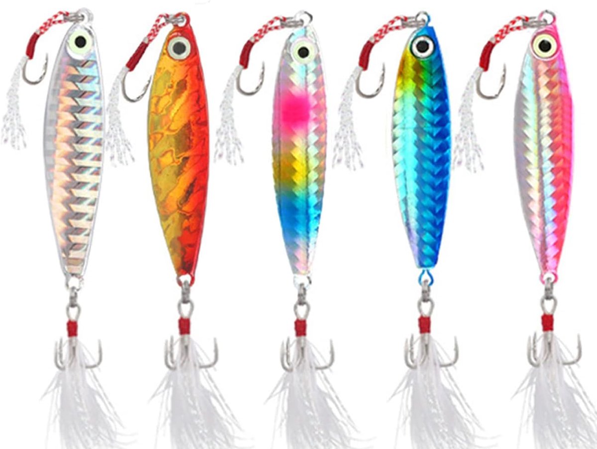 5 stuks, 6,5 cm / 20 g, Kunststof, Naaldpunt, voor Snoek, Snoekbaars, Forel