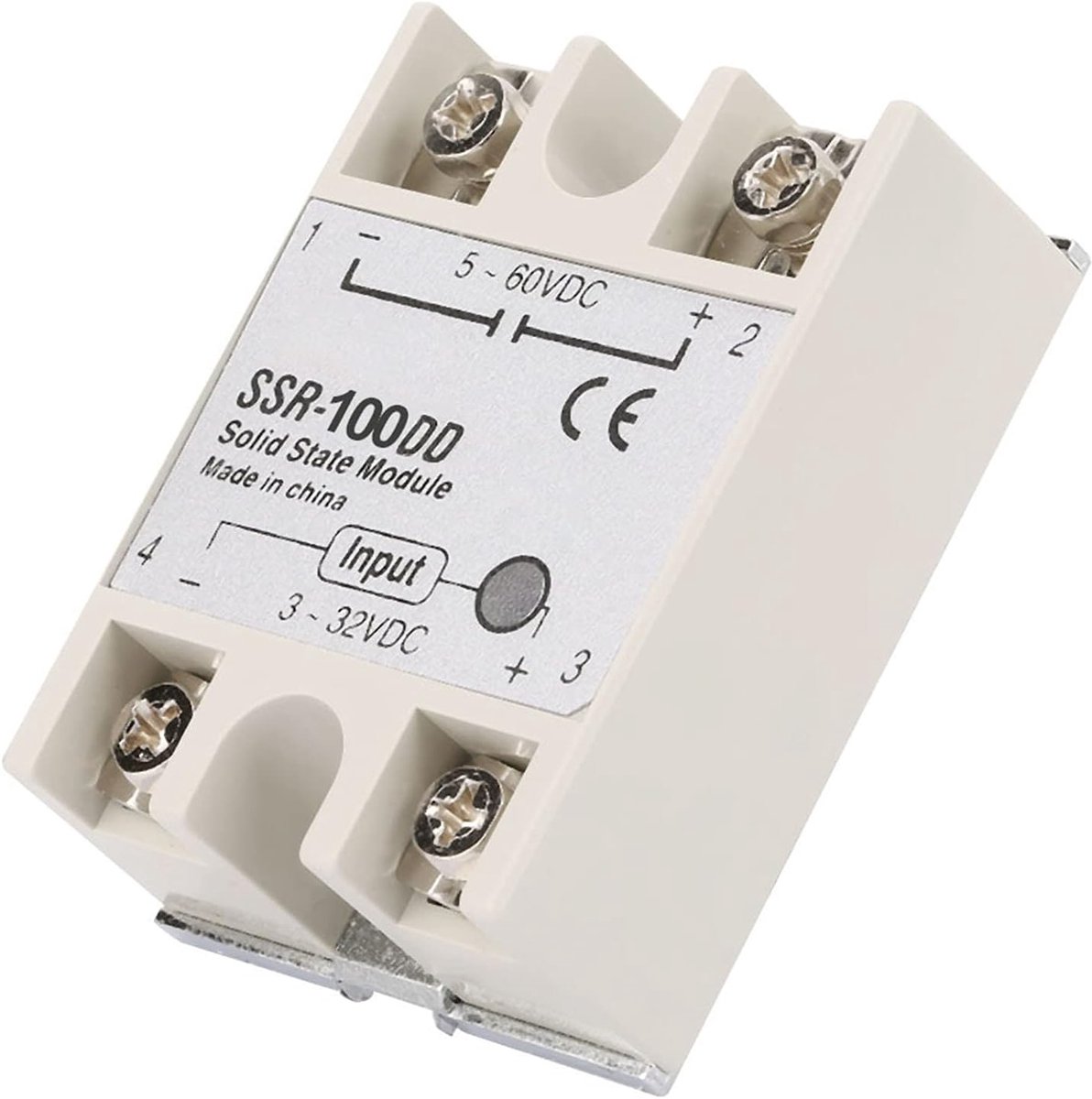 Solid State SSR-100DD relaismodule - DC controle 3-32V - 100A normaal gesloten - betrouwbare prestaties - ShopVlot