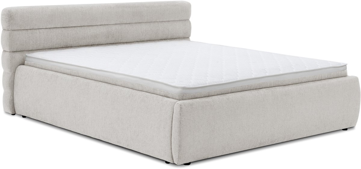 Homesy The Essence of Comfort Lento 180 x 200 cm tweepersoonsbed met opbergruimte – Artico Nata – met Kornos pocketveringmatras met kokosmat