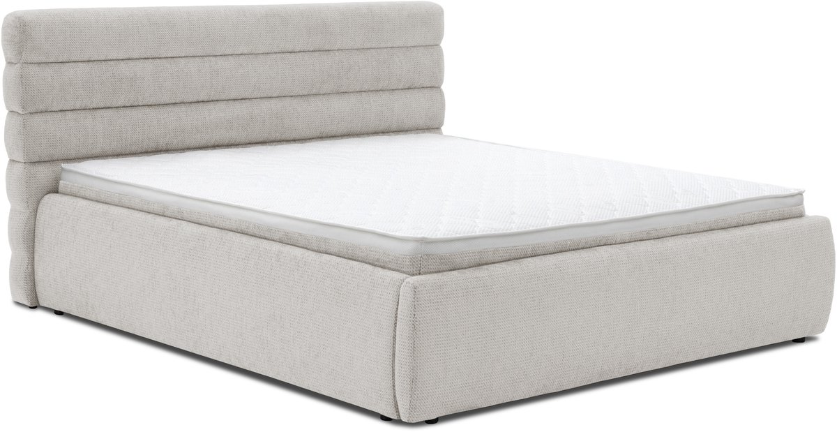 Homesy The Essence of Comfort Lento 140 x 200 cm tweepersoonsbed met opbergruimte – Artico Nata – met Cira 7 Zones Multipocket-matras