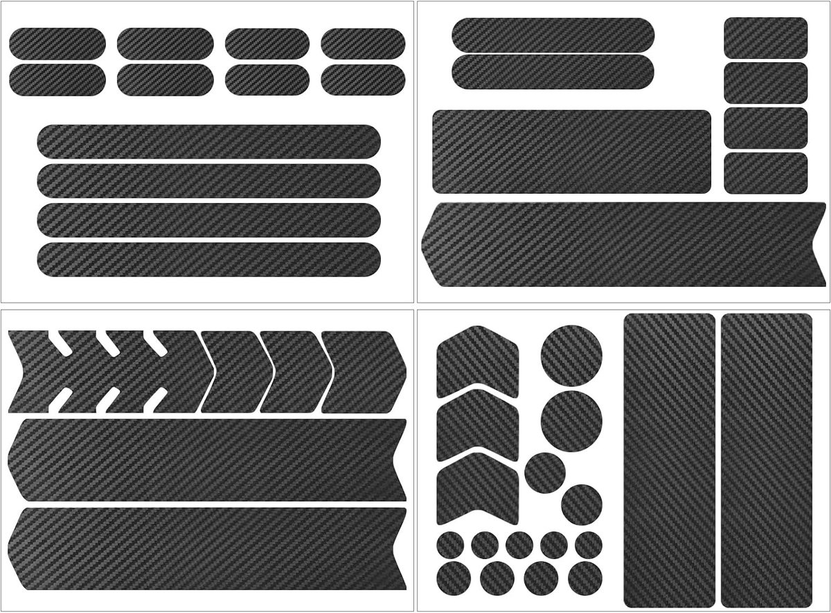 44 stickers fietskettingbeschermer, fietsframe bescherming tapesticker, plakken anti-wrijf- en kraslakbeschermingsfolie, voorvork fietsen sticker sticker sticker voor mountain, racefietsen