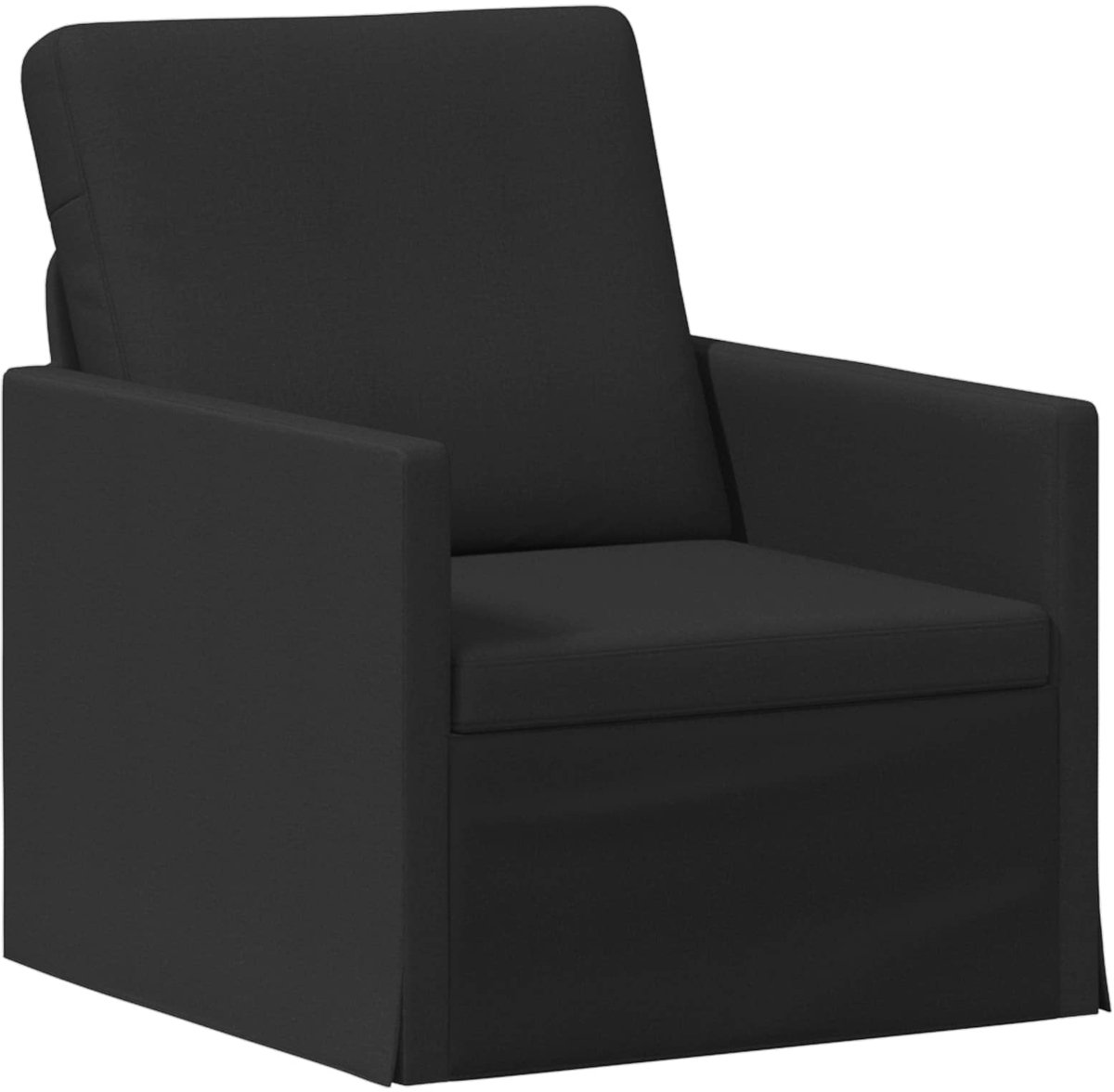 vidaXL Fauteuil - Zwart - 70 - x - 81 - x - 82 - cm - Stof