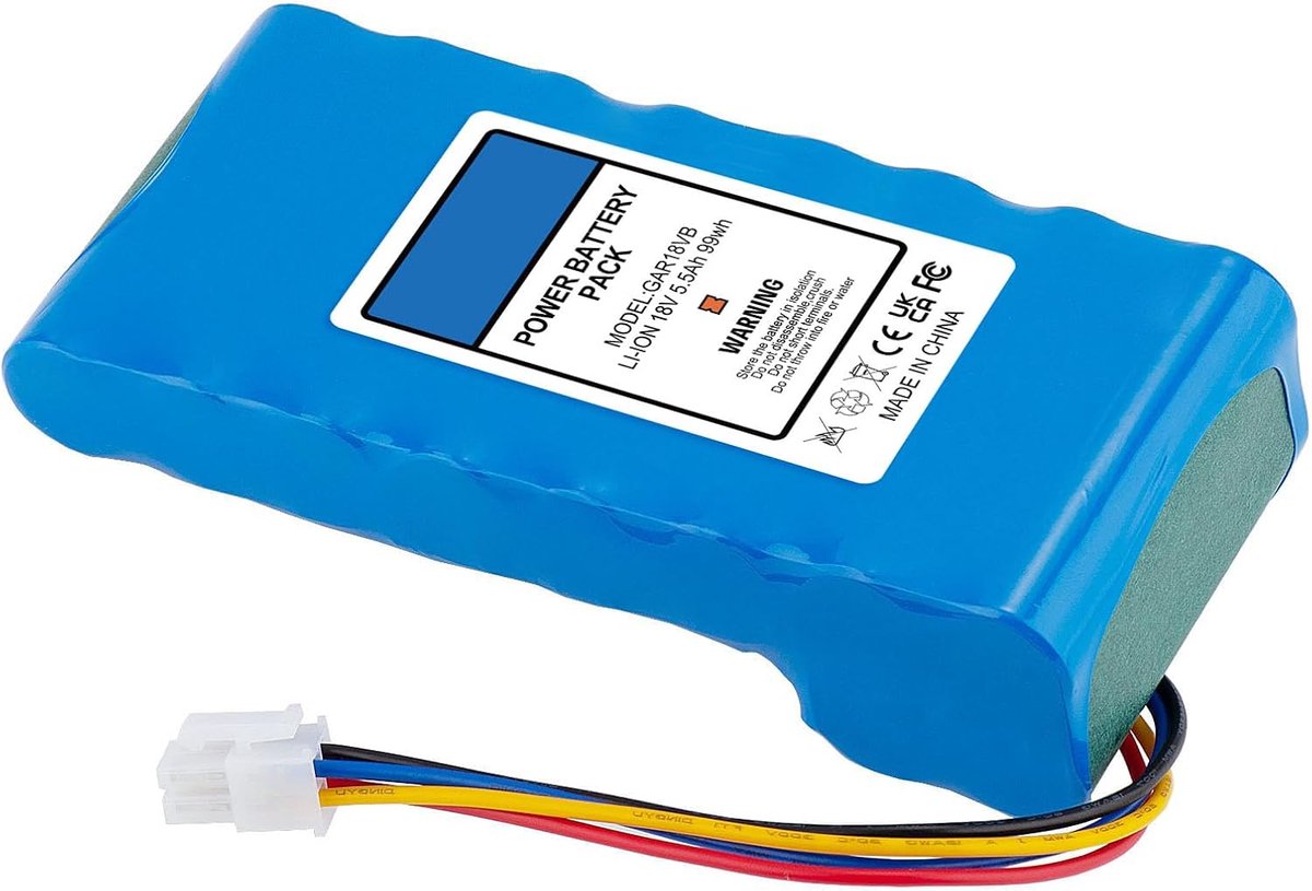 Accu Li-ion 18V 5500mAh voor Husqvarna Automower 320 330X 420 430 430X 440 450X 520 550 Robotmaaier, Compatibel met 580 68 33-01 580 68 33-02 589 58 52-01