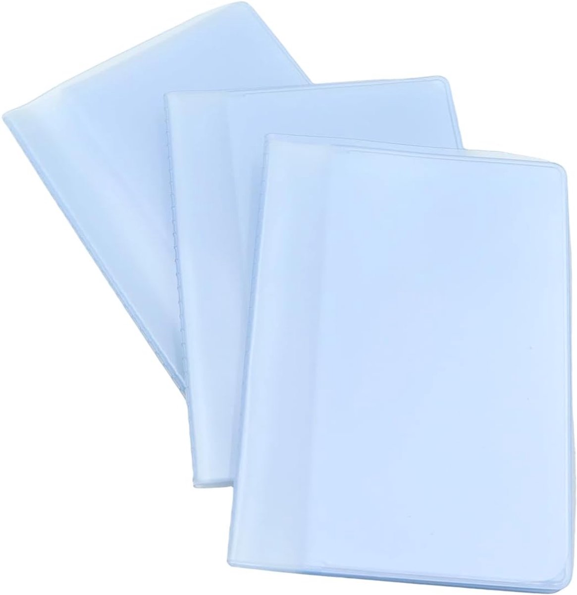 3-pack 10-pagina / 20-Pocket Plastic kaarthouder voegt matte dikke DIY lederen portemonnee kern in