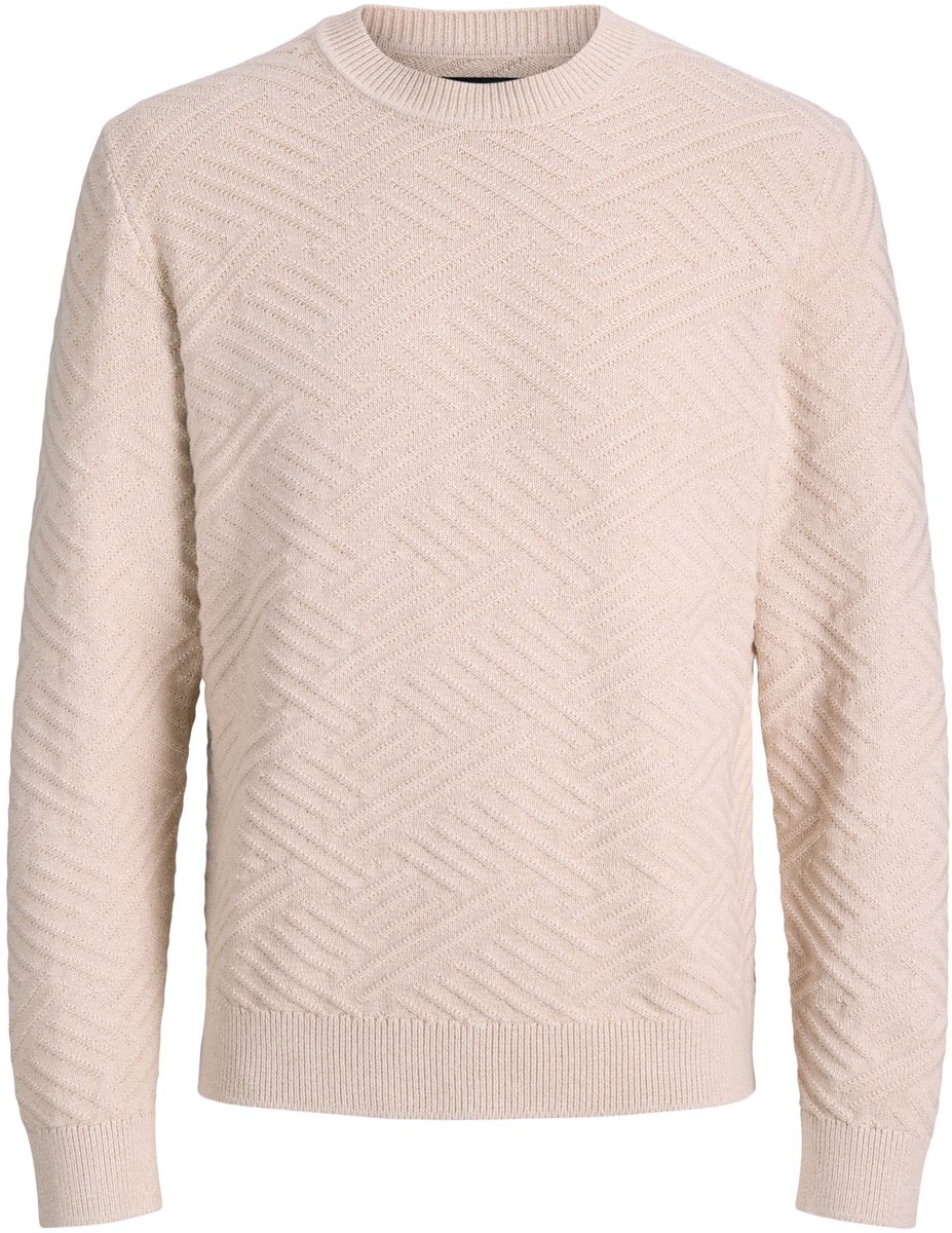Jack & Jones - Heren pull - Maat XL - Mannen - Creme - katoen