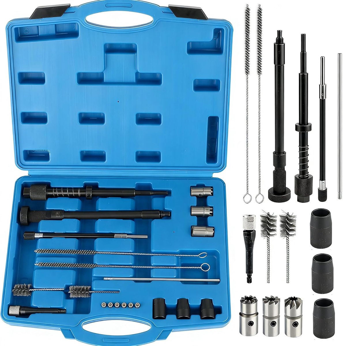 21-delige set injectoren afdichtzitting freesset, injectorfreesset