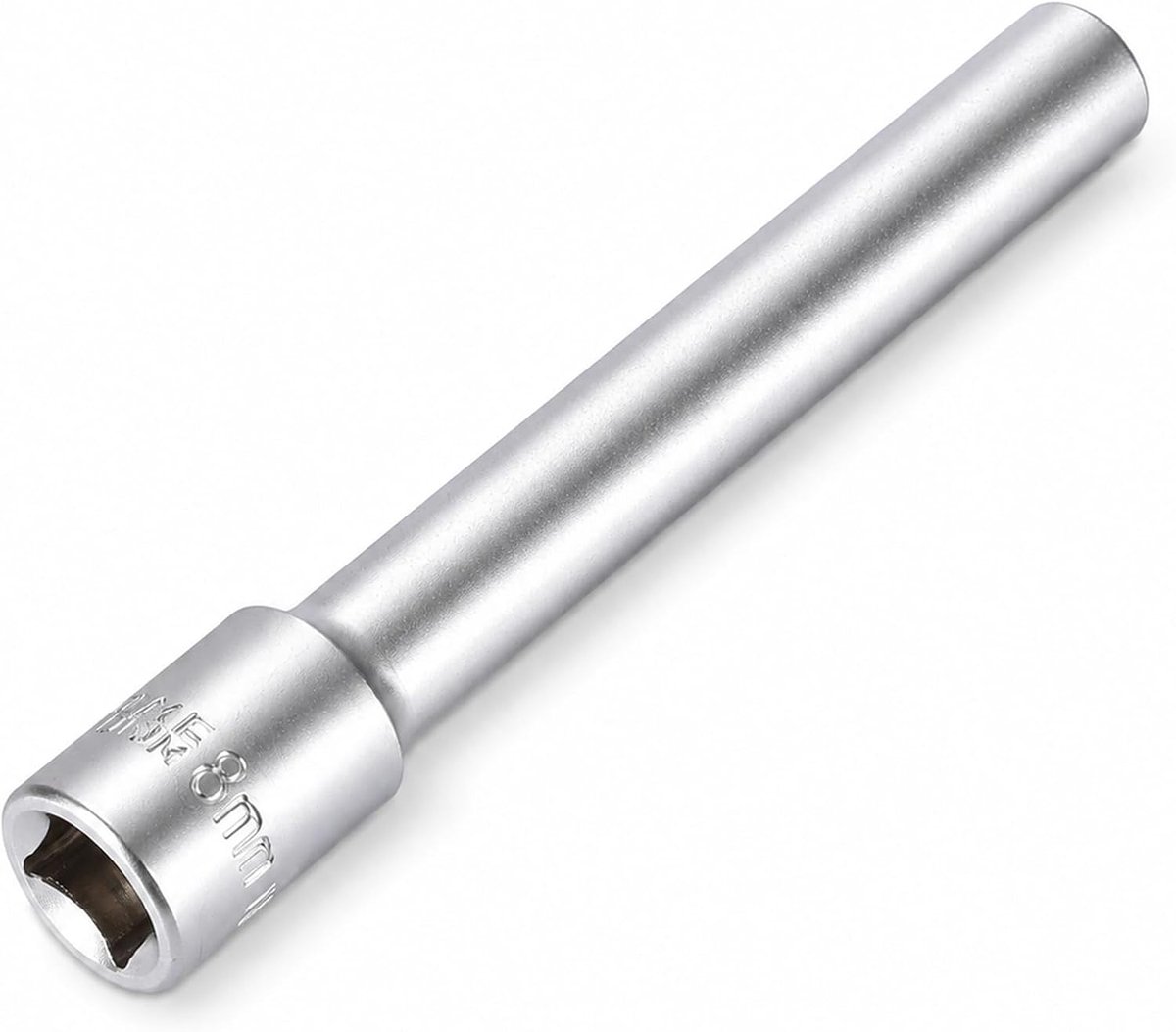 3/8 Inch Extra Lange Zeskantdop 120 Mm Diepe Aandrijfdop voor 8 Mm 10 12 13 14 Bevestigingsmiddelen, Chroom-vanadiumstaal Dophuls voor Verzonken Moeren, Lange Bouten, ()