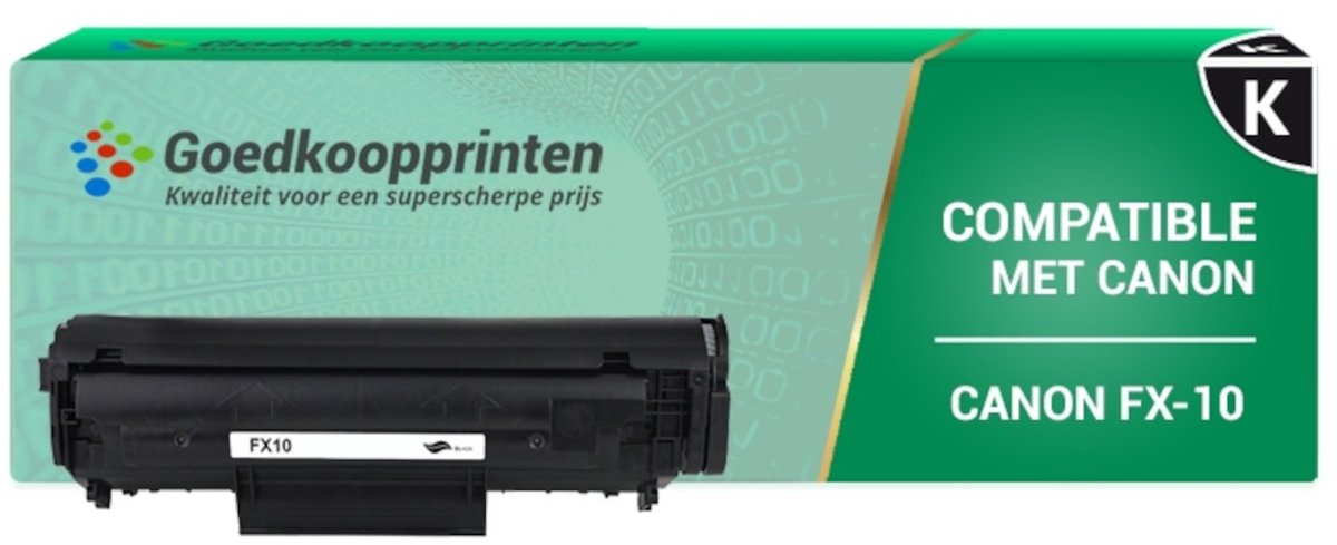 Huismerk Canon FX-10 toner cartridge Zwart - 2.500 afdrukken