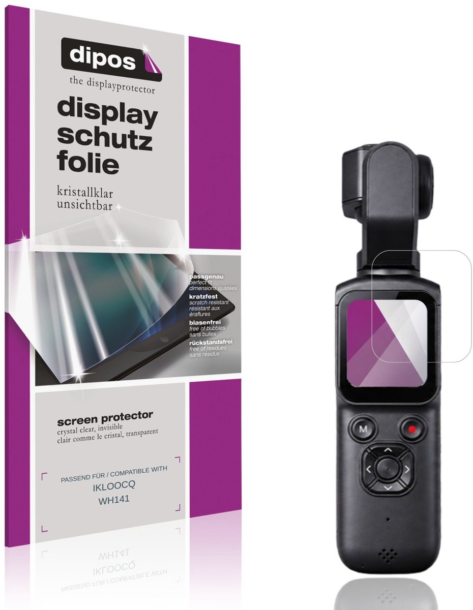 dipos – 4x Beschermfolie geschikt voor IKLOOCQ WH141 | Krasbestendige & heldere Screenprotector Ultra-Thin