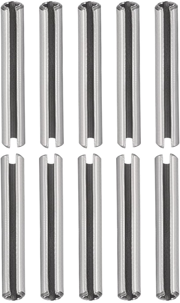 Veerpin M2 x 20mm - RVS 304 - Slotted Pens - Perfect voor huishoudelijke machinebevestiging - ShopVlot