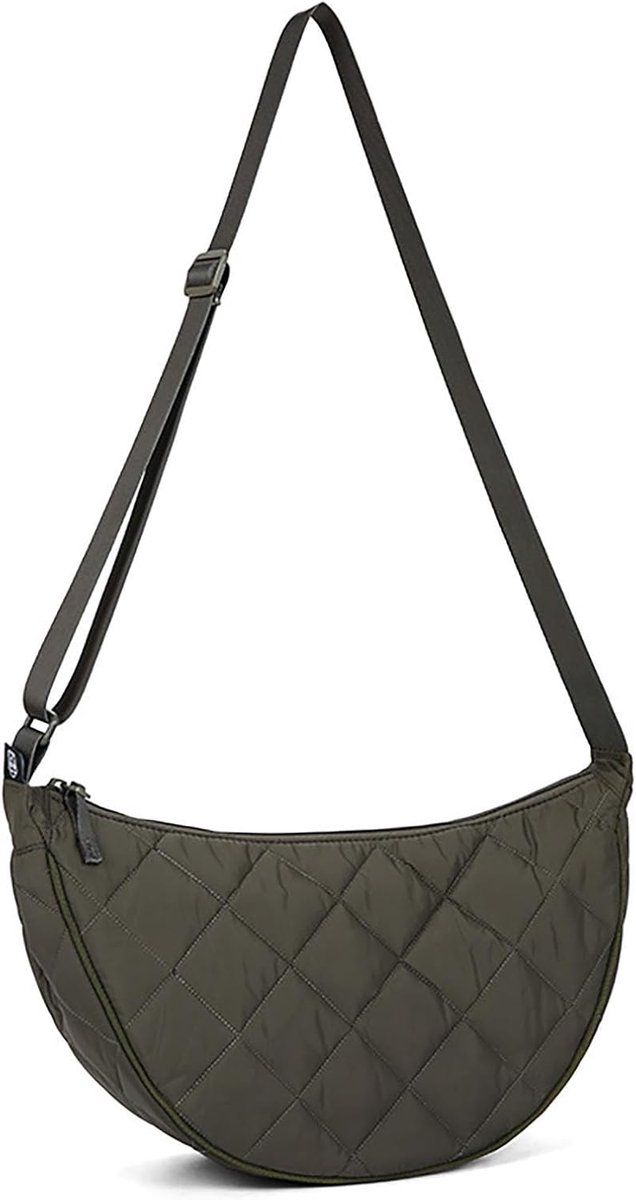 HAIWILL Half Moon Crossbody Bag Ladies Shoulder Bag Medium Nylon Padded Bag Ladies Buffer Bag Hobo Shopper Bag - ShopVlot