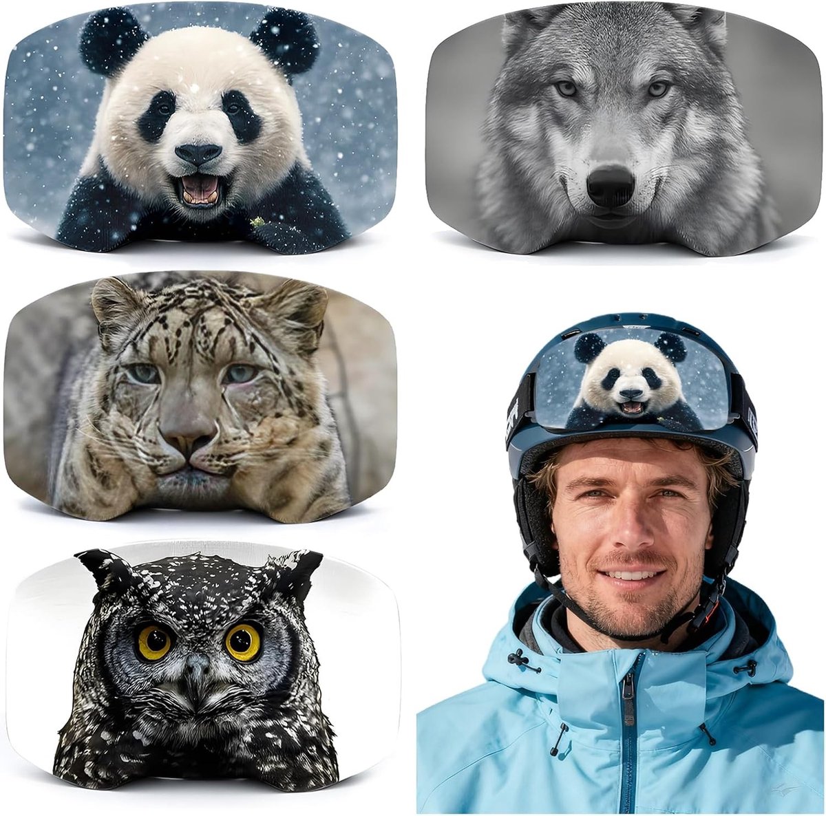 Beschermhoes voor Skibrillen - Blauw - - Krasbestendig en Antislip - Voor Skibrillen