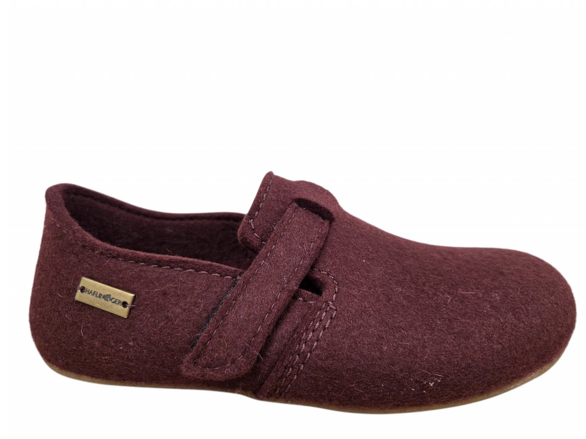 Haflinger Everest Focus 009 Bordeaux Pantoffels Dichte Sloffen Bordeaux Vilt Dames - Bordeaux - 37