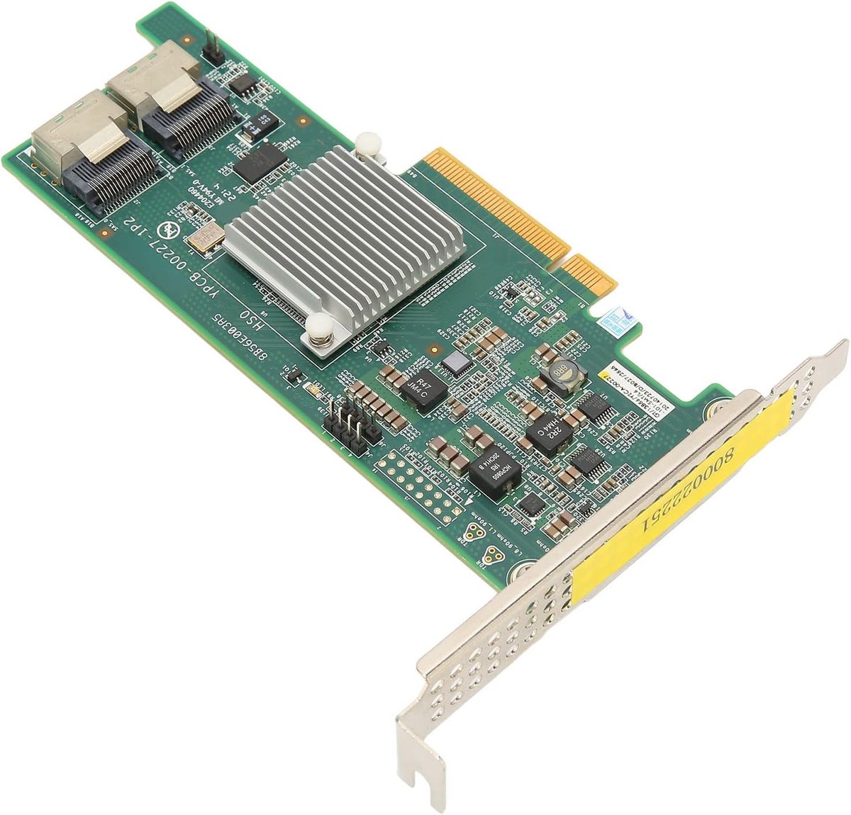 Array Card, 6G PCI E X8 Array Card met 2 SAS Mini Interface en SATA3 Bandbreedte, Ondersteuning 16T Disk HBA Disk Array Card voor Databases Server Disks