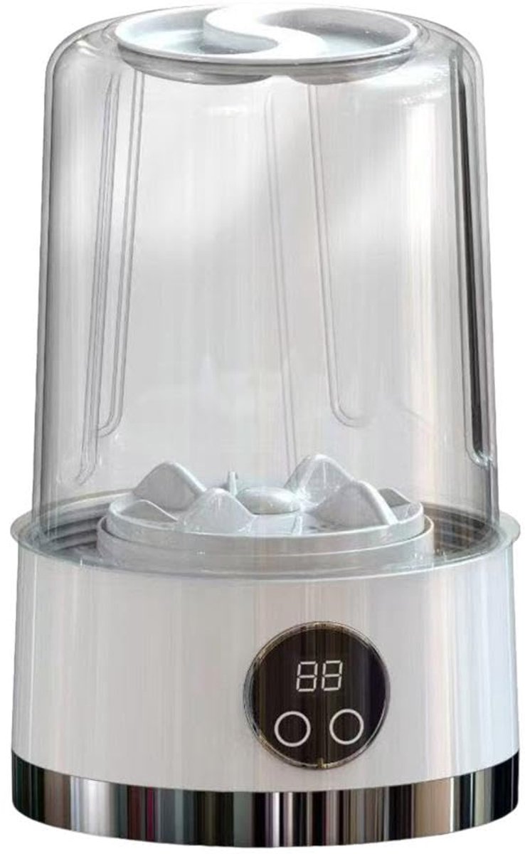 Mini-wasmachine, draagbare, oplaadbare, snoerloze mini-wasbeker, Geschikt voor bh's, ondergoed, sokken, babykleding en Geschikt voor kamperen/reizen met de camper (wit).