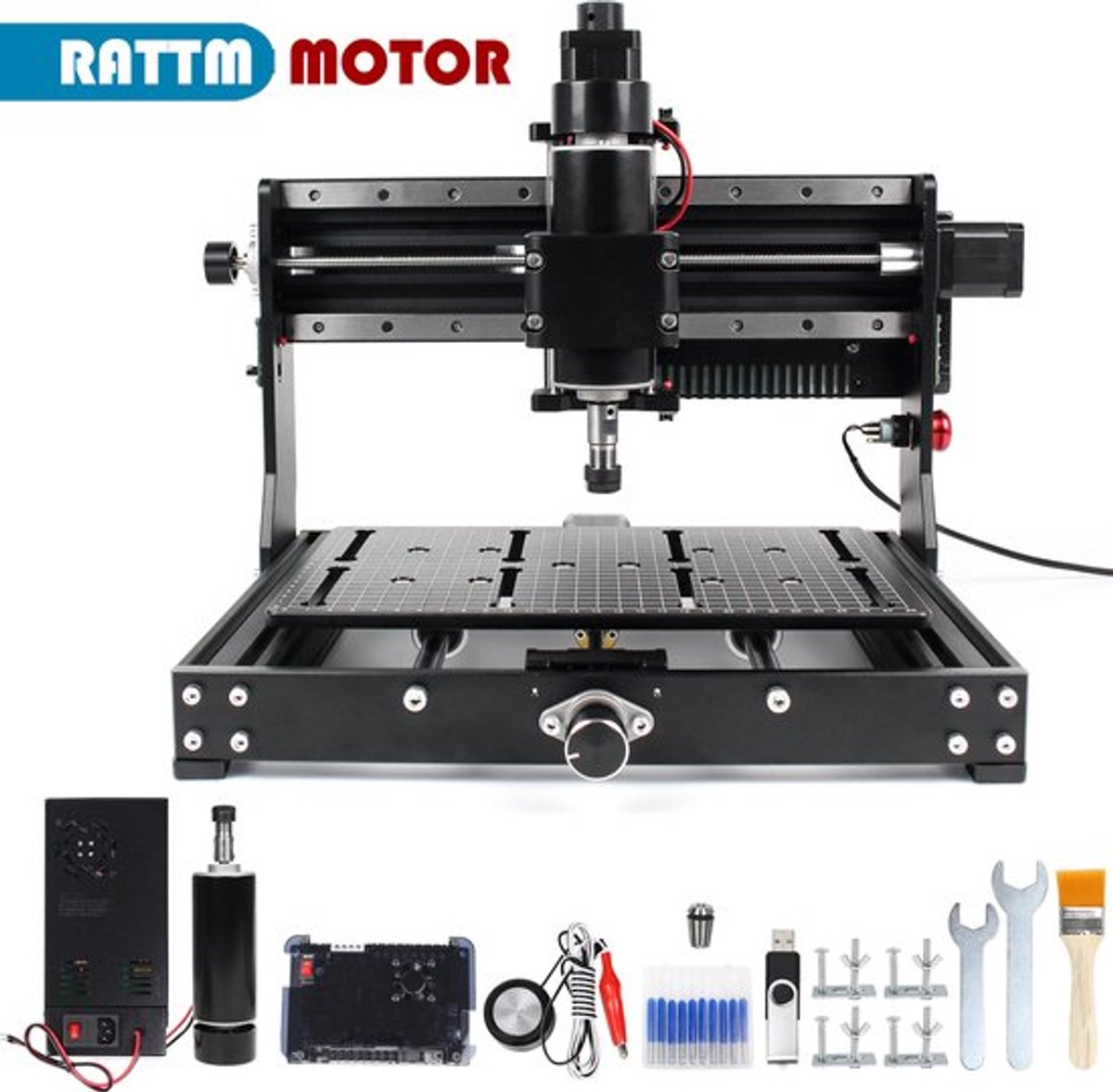 CNC Router Add Offline Control No Laser 500 W Aluminium Graveren Freesmachine