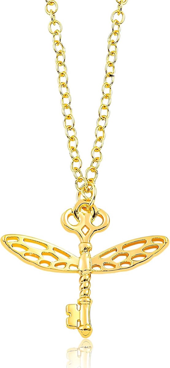 Halsketting met Vliegende Sleutel - Goud - Toverachtige Cosplay Accessoire - Perfect voor Wizard Party - ShopVlot