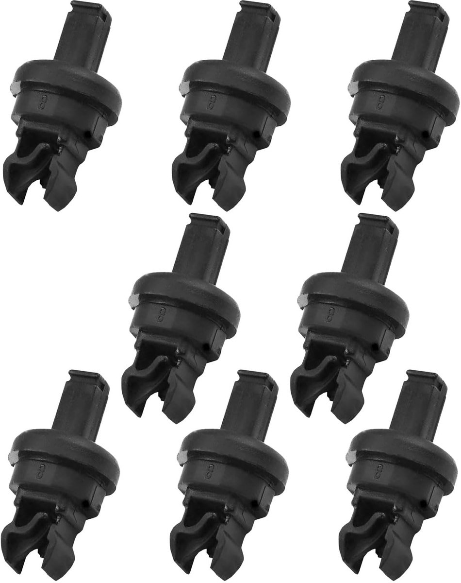 KEMUZ 8 stuks clips voor kofferbakplank voor de auto, compatibel met Renault Clio/Megane, Nissan Qashqai J10/J11 - ShopVlot
