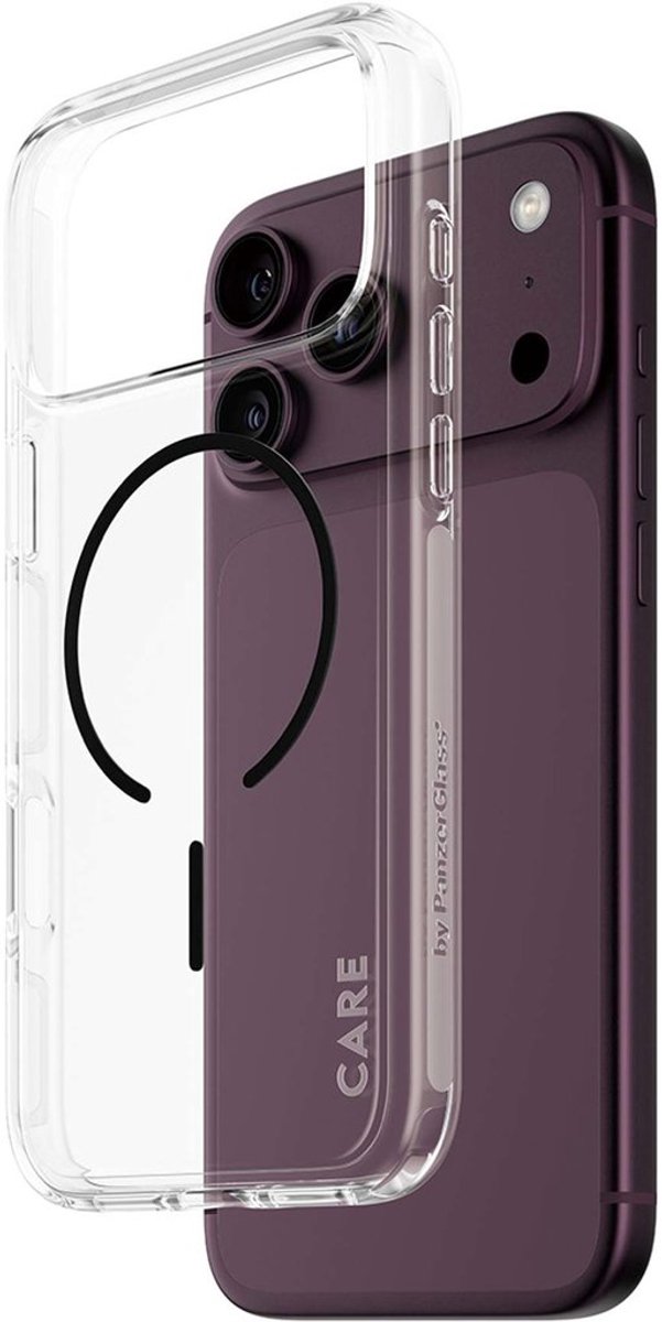 CARE by PanzerGlass Urban Explorer Case Transparent w. Black MagSafe Apple iPhone 18 Pro Max | 17 Pro Max