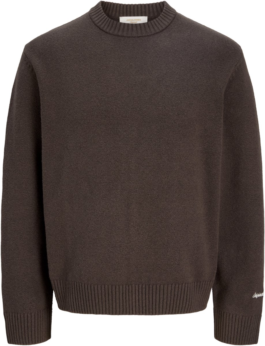Jack & Jones Trui Jornorrebro Knit Crew Neck Sn 12282728 Mulch Mannen Maat - L