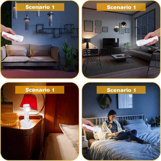 Dailygoods - Oplaadbaar Nachtlampje met Sensor en Inductiefunctie voor Binnen en Buiten — afbeelding 2