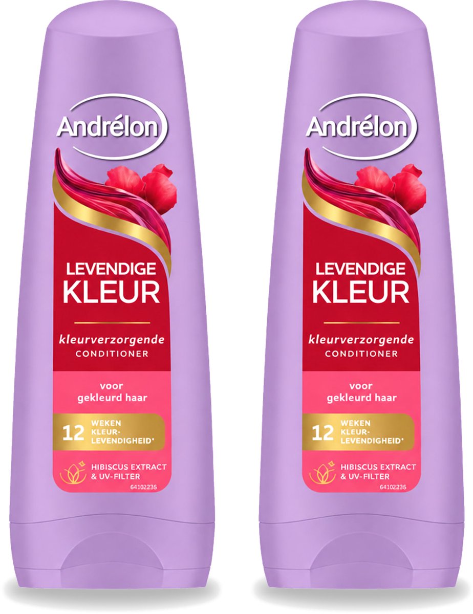 2 x Andrélon – Conditioner – Levendige Kleur – 200 ml - Bulkverpakking - 2 stuks