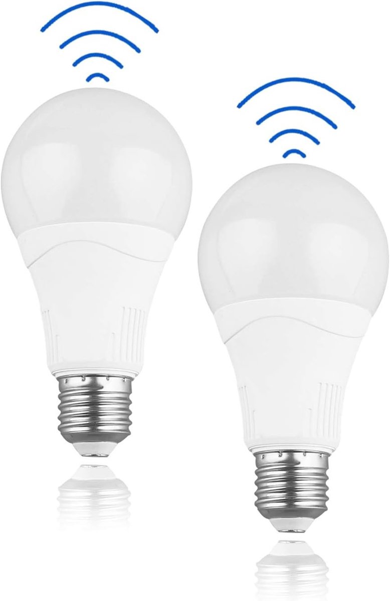 LED Bewegingssensor Gloeilamp - Koel Wit - 15W - E27 Edison met Bewegingssensor - Voor Toegangsdeur en Garage