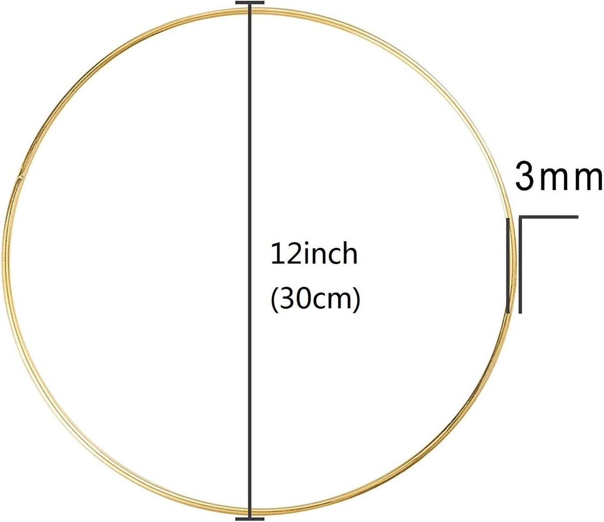 Ringen voor macramé, bloemenkrans, slingers, bruiloftsdecoratie, dromenvangers en knutselwerk.