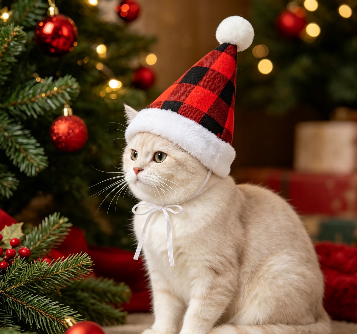 2 Pcs Kerstmutsen voor huisdieren – Schattig kostuum voor feestdagen – Verstelbare - zachte kerstmuts voor puppy's - kittens en kleine honden of katten – Kerstaccessoires voor huisdieren