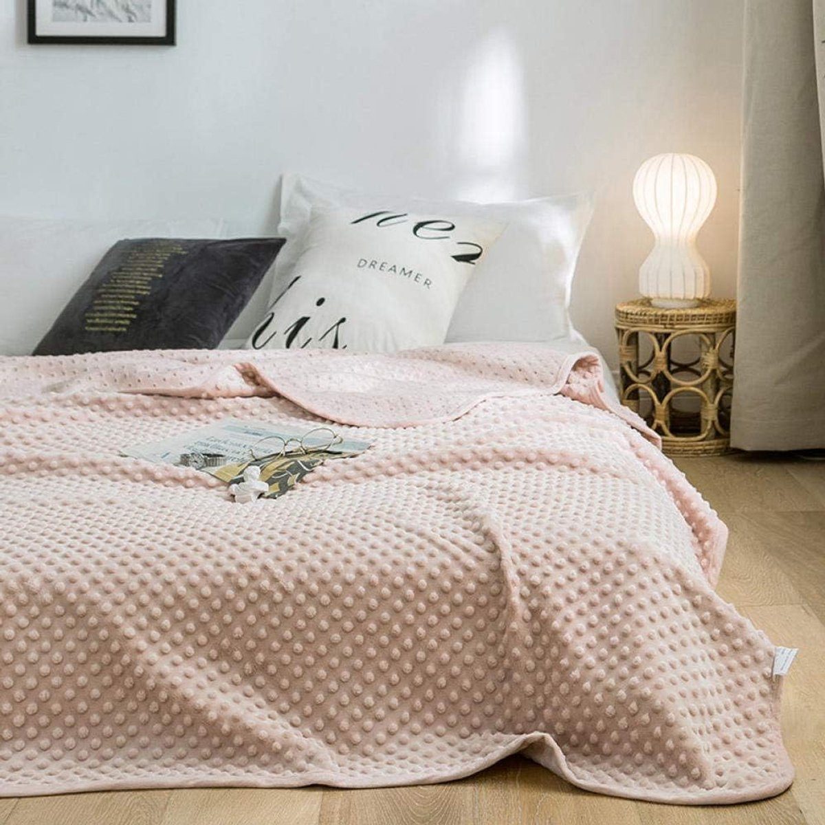 Graden van comfort gewogen deken queen size voor volwassenen - gelijkmatige gewichtsverdeling met premium glaskralen | Warme zware deken voor gebruik door één persoon -5_70x100cm