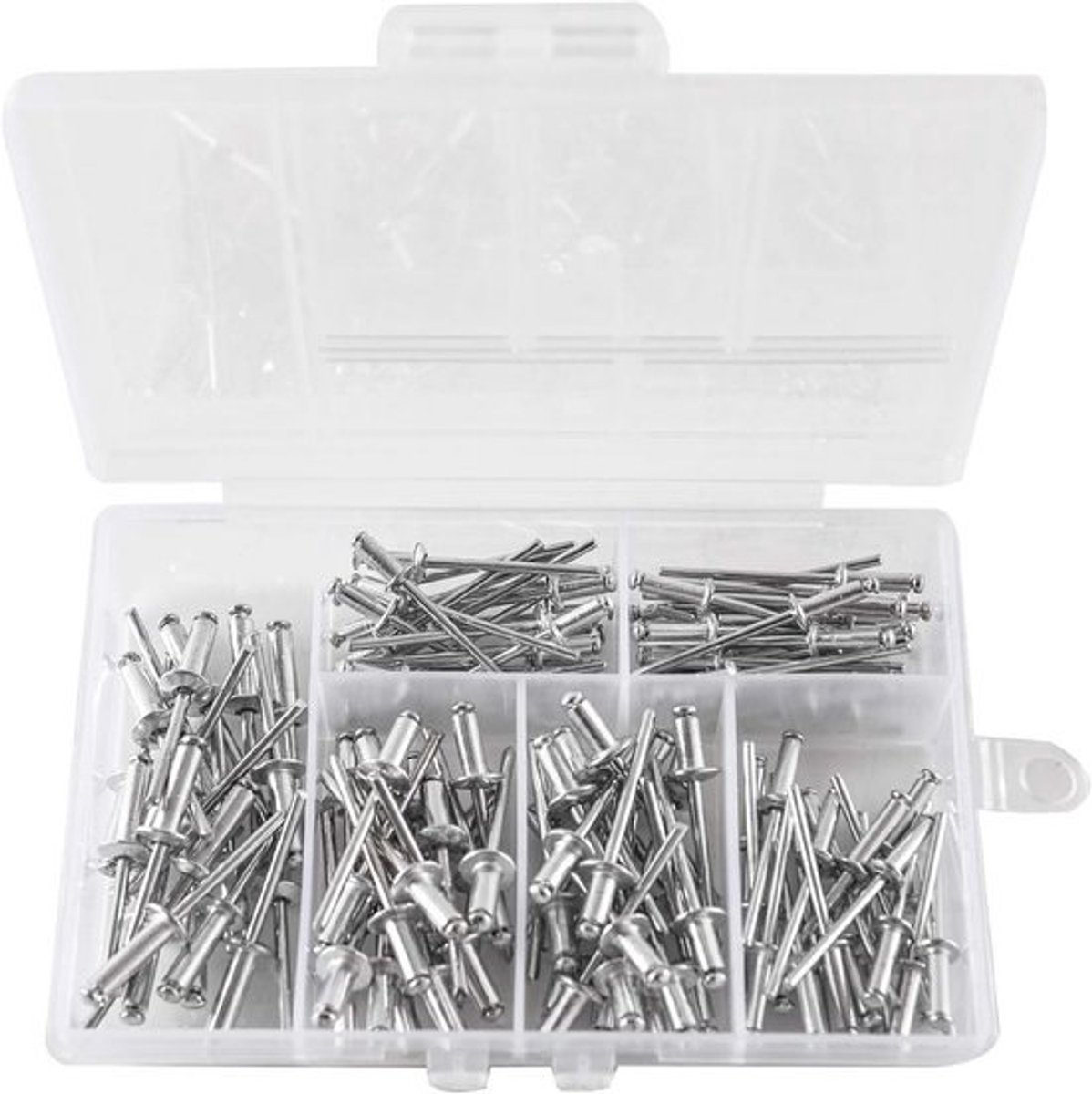 Aluminium blindklinknagelset 120 stuks - M3 tot M4 voor stevige verbindingen